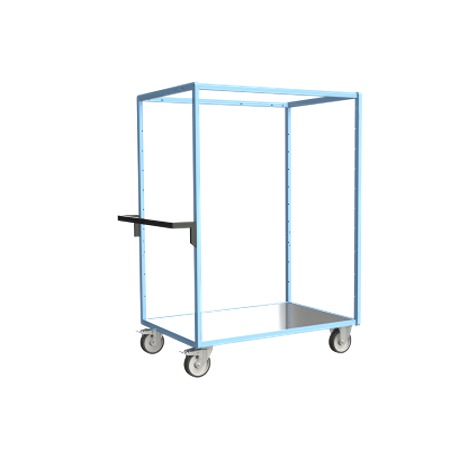 FIMM 9 Steel 2 Fixed + 2 Swivel with Brake Trolley, 1165 mm, 500 kg Load, 800 mm
