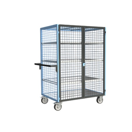 FIMM 3 Steel 2 Fixed + 2 Swivel with Brake Trolley, 1165 mm, 500 kg Load, 785 mm