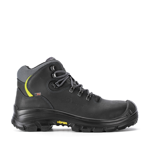 Sixton 88087 Black Fibreglass Toe Capped Unisex Safety Boots 7, EU 41 EN ISO 20345