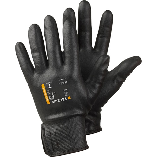 Tegera TEGERA Black Nylon Work Gloves, Size 8, Nitrile Foam Coating