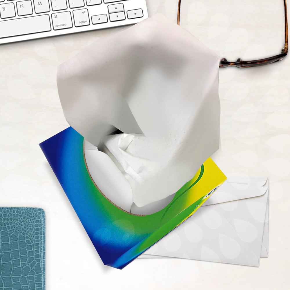 8825 KLEENEX Kleenex® White Facial Tissue, Box of 672