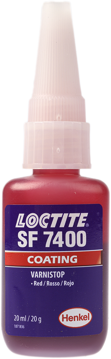 Loctite Varnistop 7400 Red Thread Lock, 20 ml Bottle, 6 h Cure Time