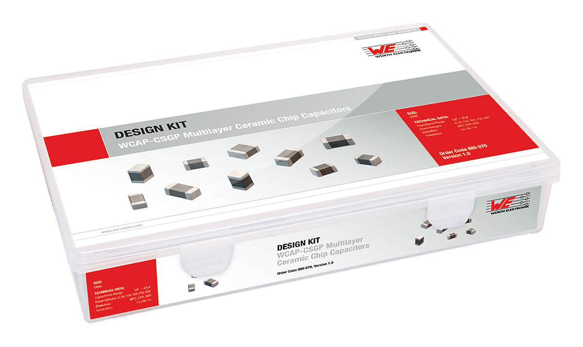 Wurth Elektronik, Surface Mount X7R, X5R Capacitor Kit 2160