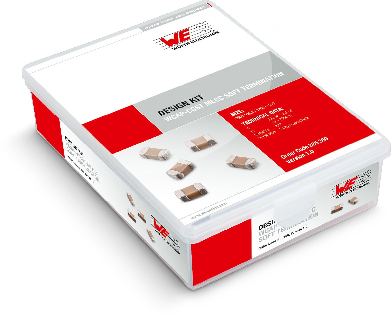 Wurth Elektronik, Surface Mount Ceramic Capacitor Kit 31