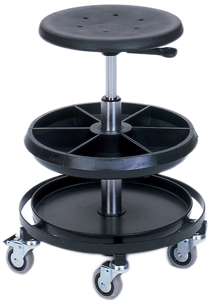 Bott 3 Tread Polyurethane Mobile Stool 770mm Platform Height, Black