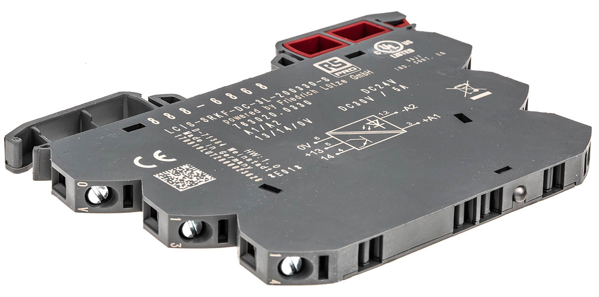 888-6868 RS PRO Solid State Relay, 5 A Load, DIN Rail Mount, 30 V Load, 30V Control