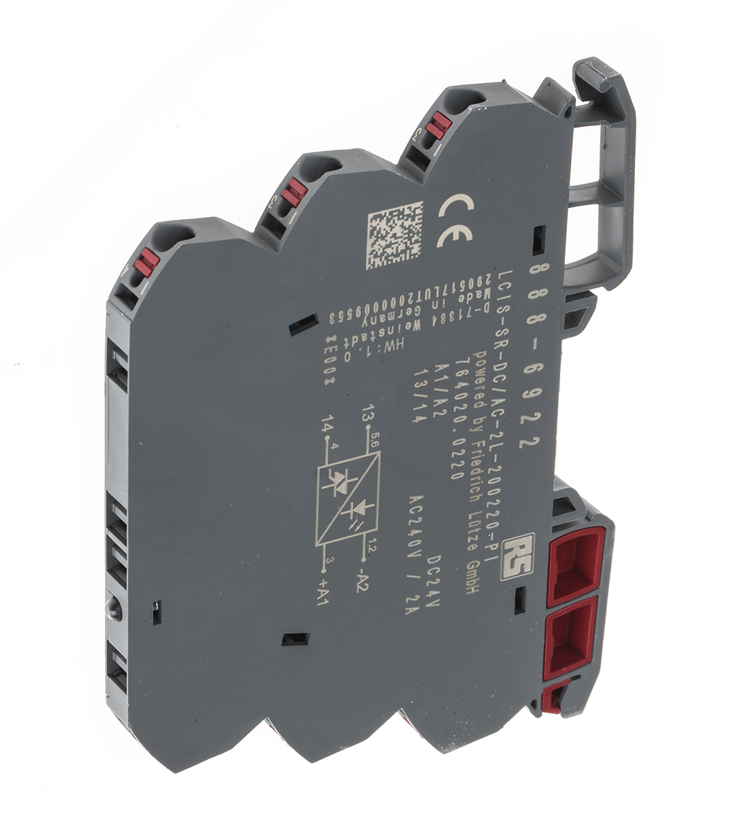 RS PRO Solid State Relay, 2 A Load, DIN Rail Mount, 264 V Load, 30V Control