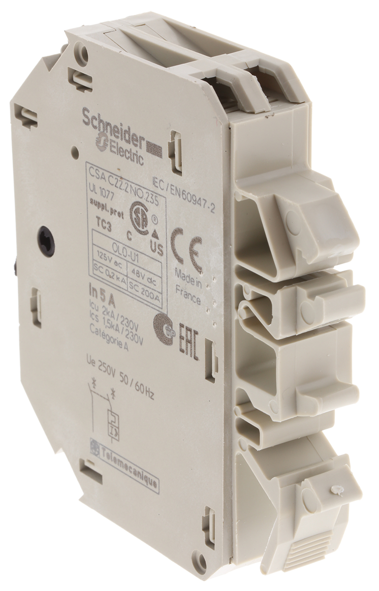 gb2cd10 Schneider Electric 5A 1P + N Pole Thermal Magnetic Circuit Breaker, 250V ac GB2