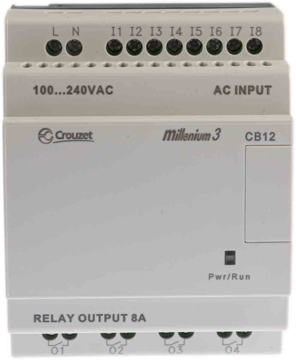 Crouzet Millenium 3 Series Logic Module, Relay Output, 8-Input, Digital Input