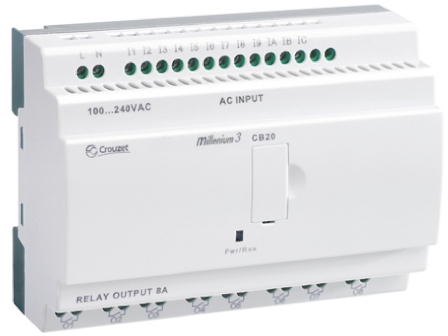 Crouzet Millenium 3 Series Logic Module, Relay Output, 12-Input, Digital Input