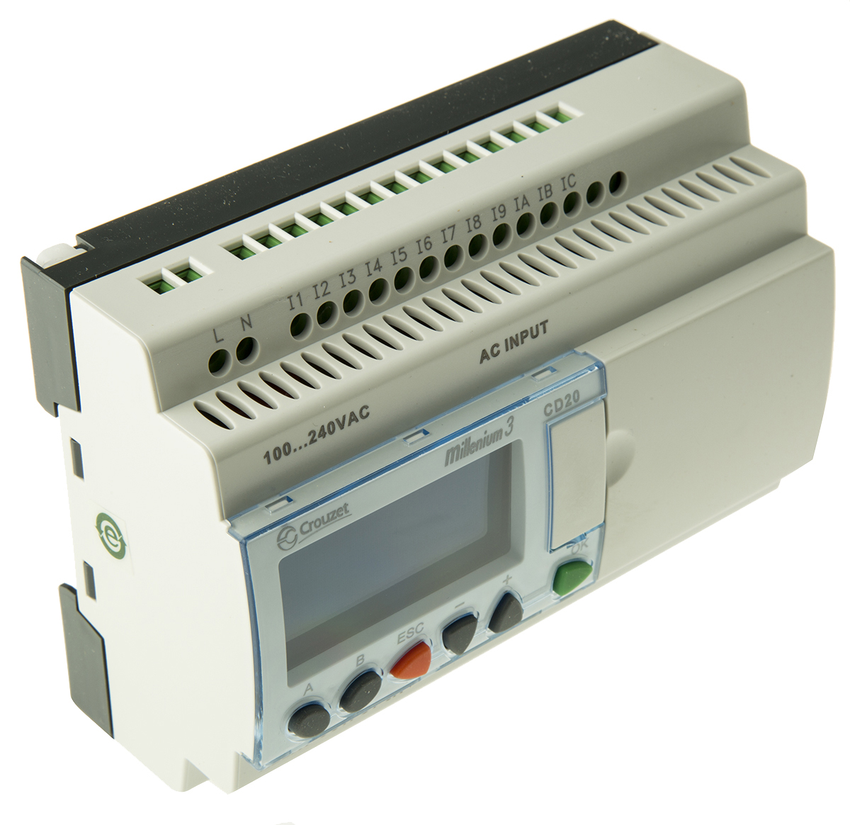 Crouzet Millenium 3 Series Logic Module, Relay Output, 12-Input, Digital Input