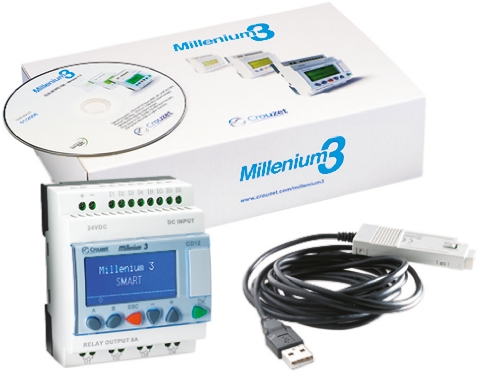 Crouzet Millenium 3 Series Logic Module, Relay Output, 6-Input, Analogue, Digital Input