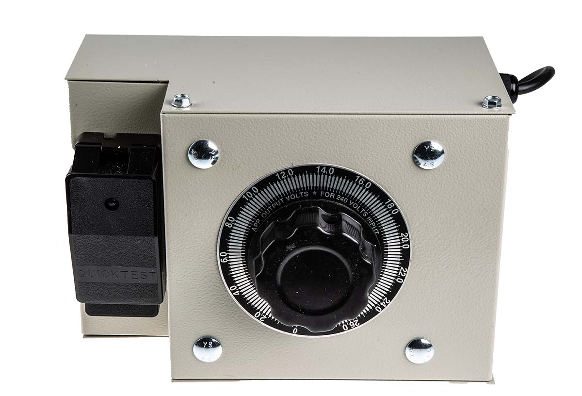 RS PRO Variac, 1 Phase 1.2 kVA, 240 V ac
