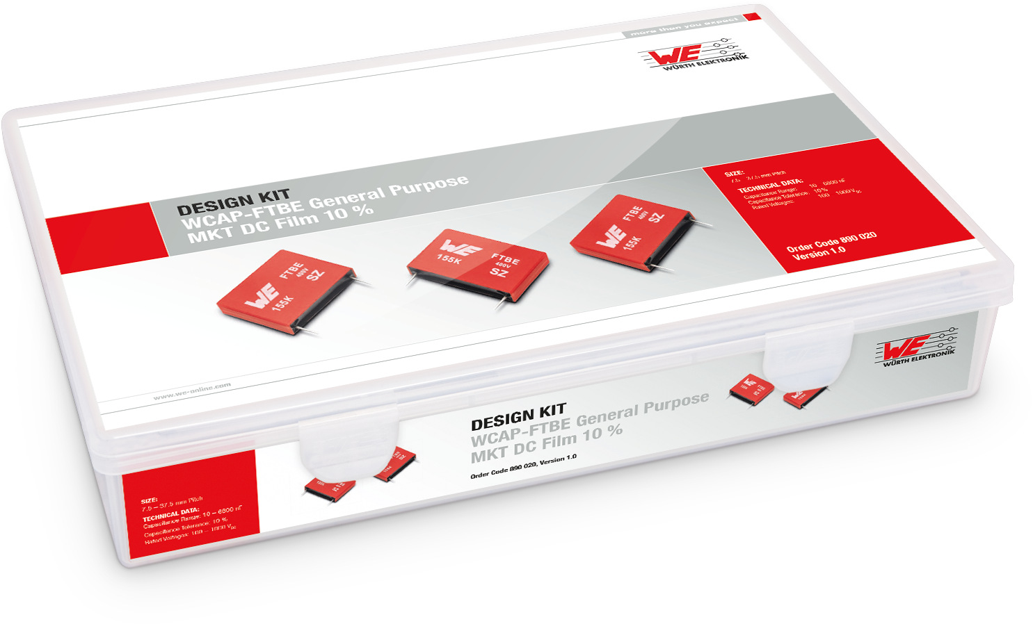 Wurth Elektronik, Through Hole Aluminium Capacitor Kit