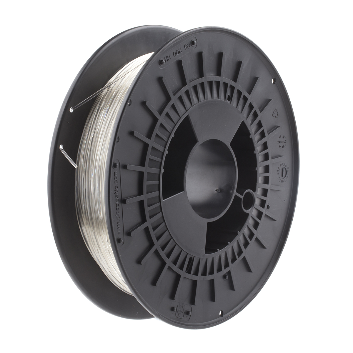 RS PRO 1.75 mm Transparent PET-G 3D Printer Filament, 500 g