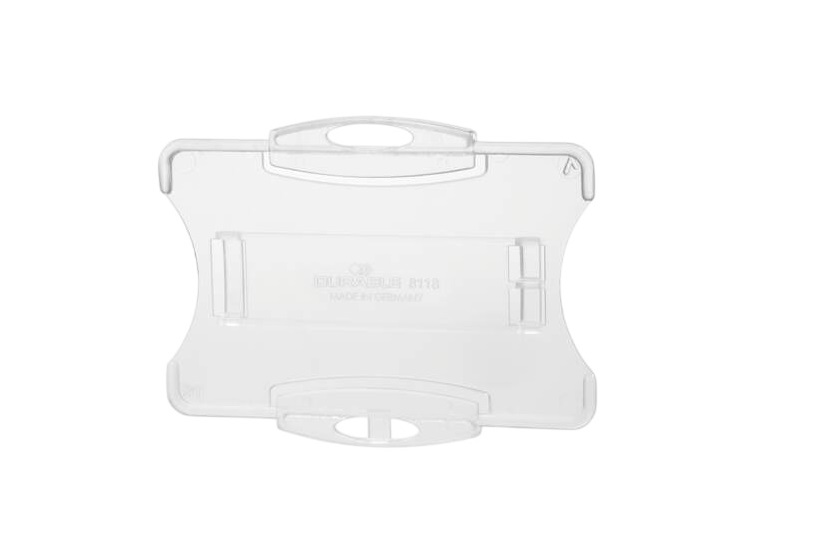 Durable Transparent Polycarbonate Name Badge ID Card Holder