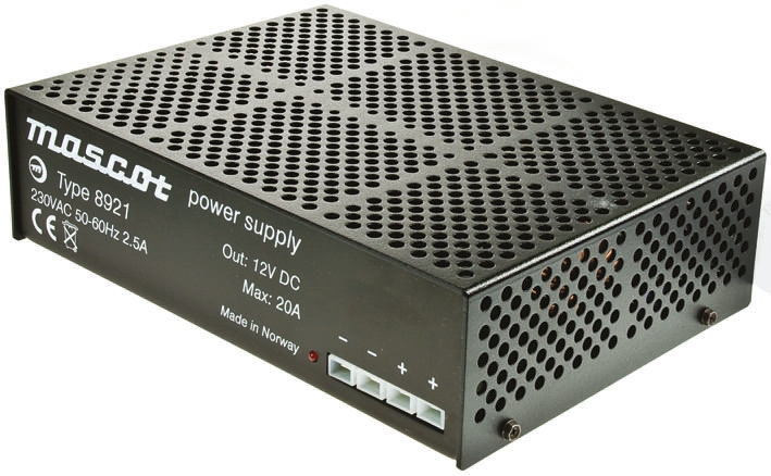 Mascot 270 W AC/DC Adapter 2-Pin (UK) 12V dc Output, 20 A
