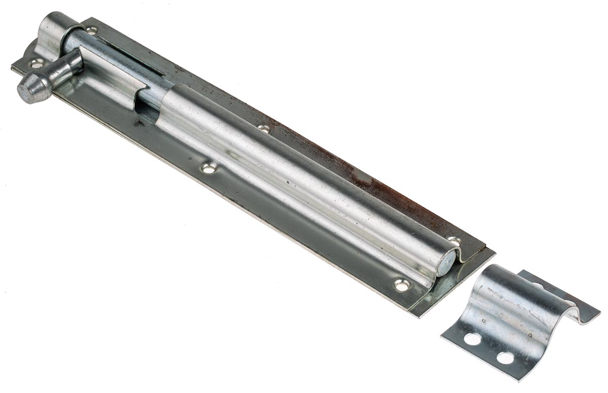 RS PRO Steel Zinc Plated Door Bolt 210 mm