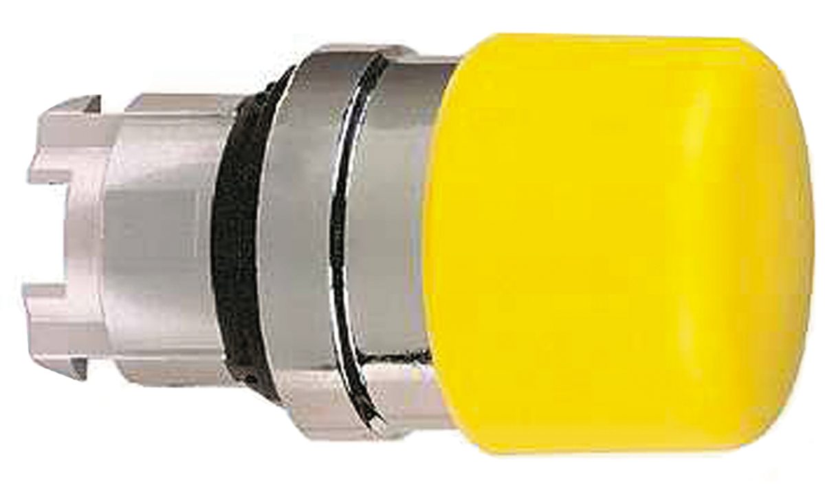 zb4bc54 Schneider Electric Harmony Series Yellow Momentary Push Button Head, 22 mm Cutout, IP69K, IP66