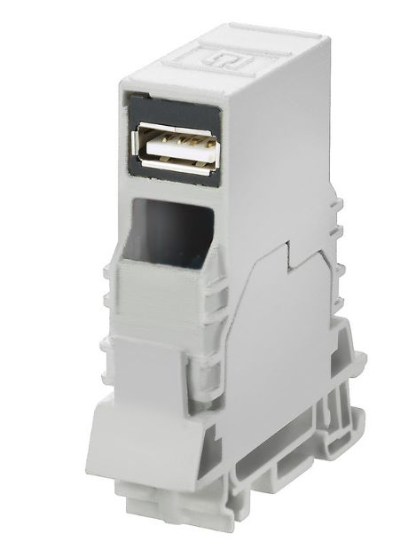 Weidmüller 2-Contact Female Interface Module, USB Connector, DIN Rail, 1A
