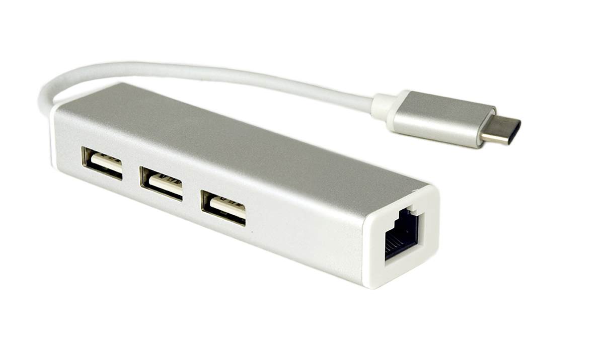 RS PRO USB Ethernet Adapter USB 3.1 White