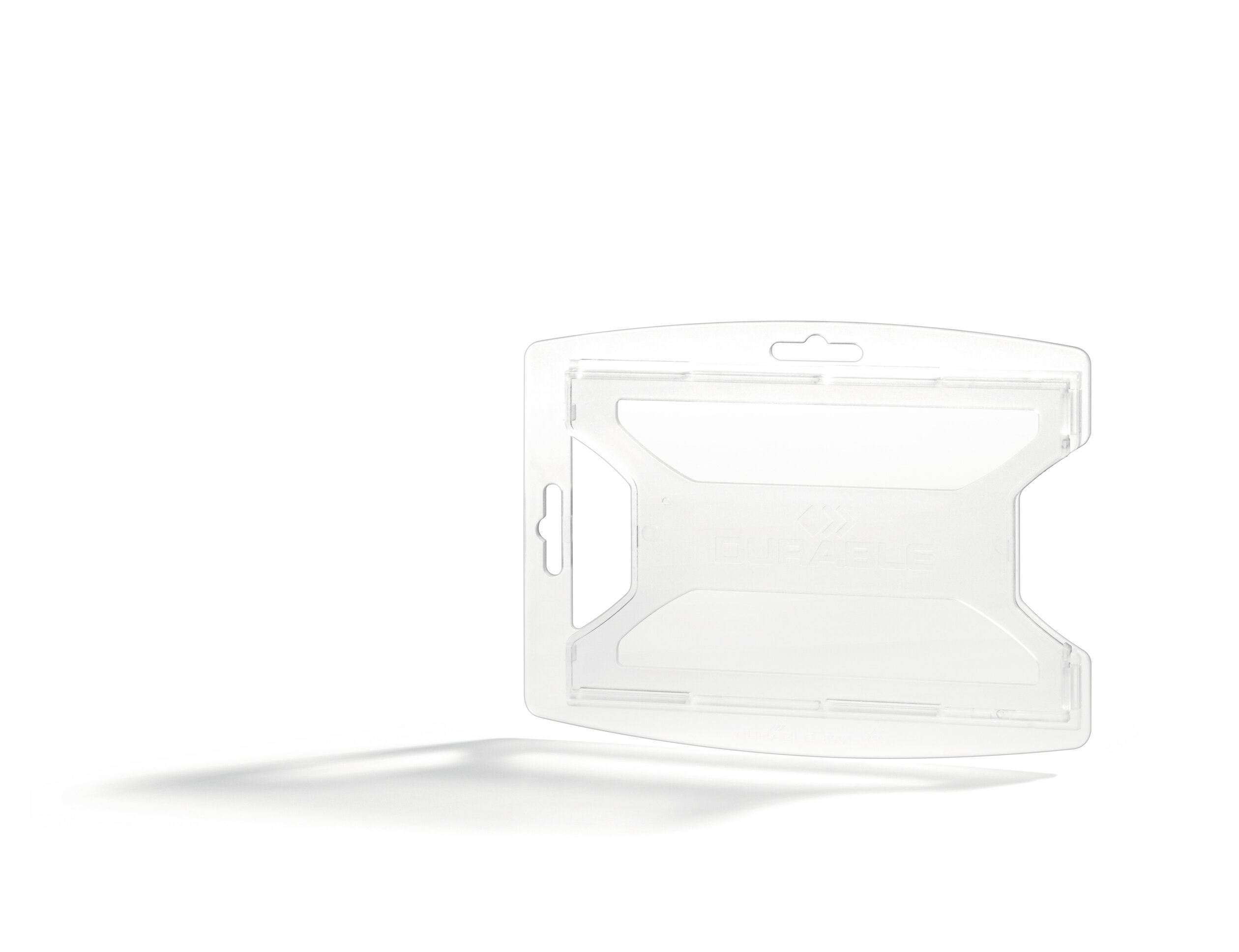 Durable Transparent 70% Recycled Polypropylene Name Badge ID Card Holder