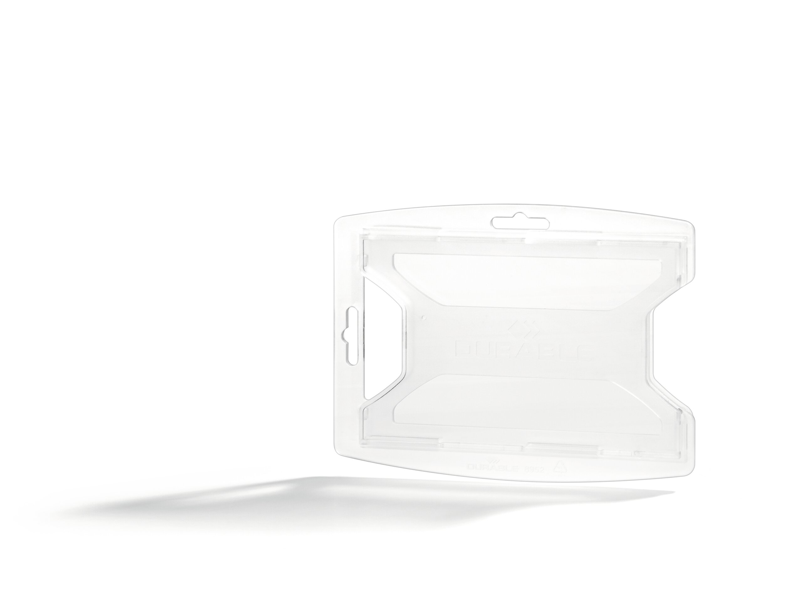 Durable Transparent 70% Recycled Polypropylene Name Badge ID Card Holder