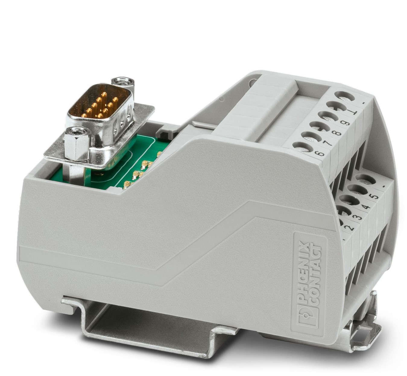 Phoenix Contact VIP-2/SC/D 9SUB/M/LED Series Interface Module, DIN Rail Mount