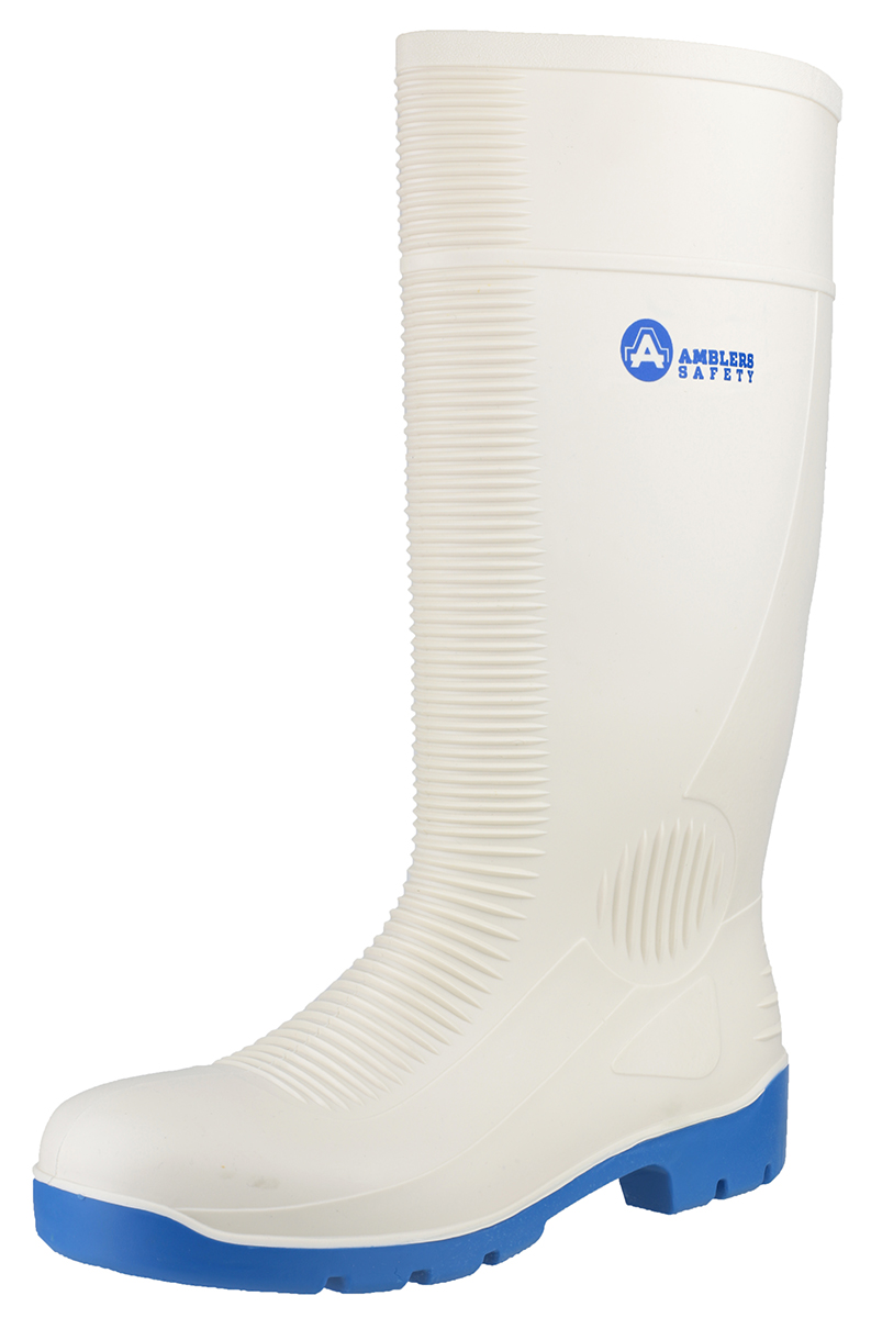 899-7700 Amblers FS98 White Steel Toe Capped Unisex Safety Boots 6, EU 39 EN ISO20345