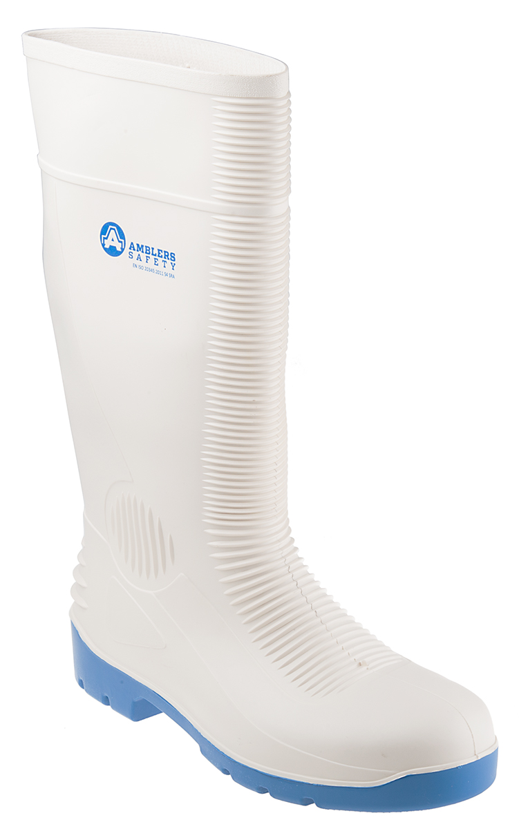 Amblers FS98 White Steel Toe Capped Unisex Safety Boots 11, EU 45 EN ISO20345