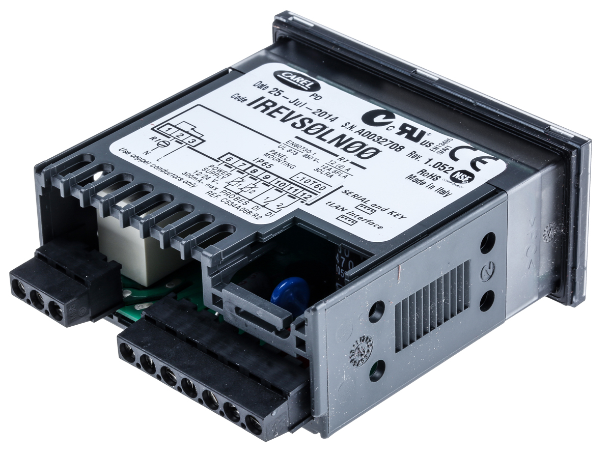 irevs0ln00 Carel IR33+ On/Off Temperature Controller, 76.2 x 34.7mm, 24 V ac Supply Voltage