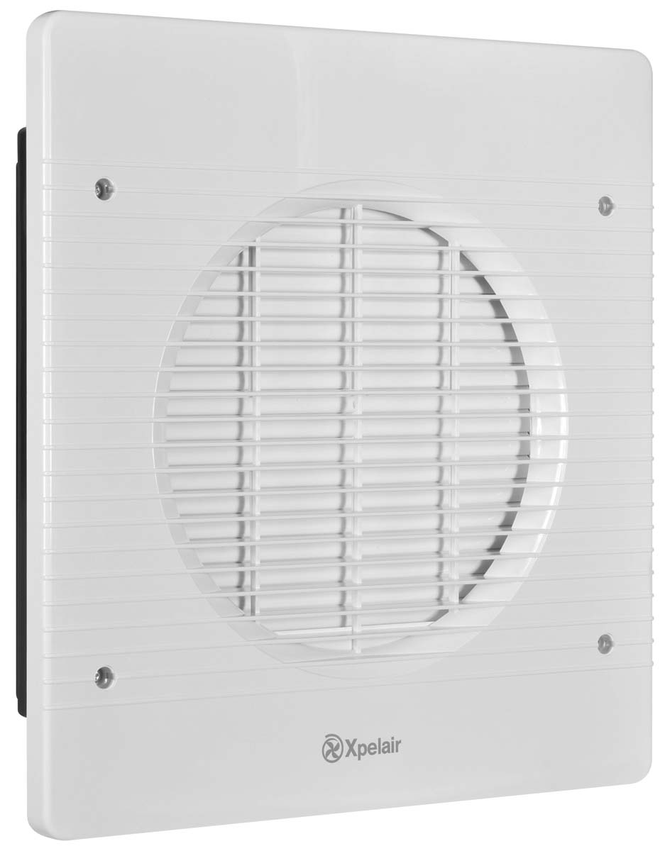 89996aw Xpelair 89996AW WX9 Rectangular Wall Mount Extractor Fan, 843 m³/h, 50 dBA, Duct Size 225 mm