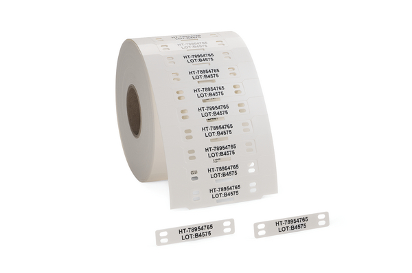 HellermannTyton TAGPU Cable Tie Cable Marker, White, Pre-printed "Ladder Style", for Large Cable Bundles And Wires,