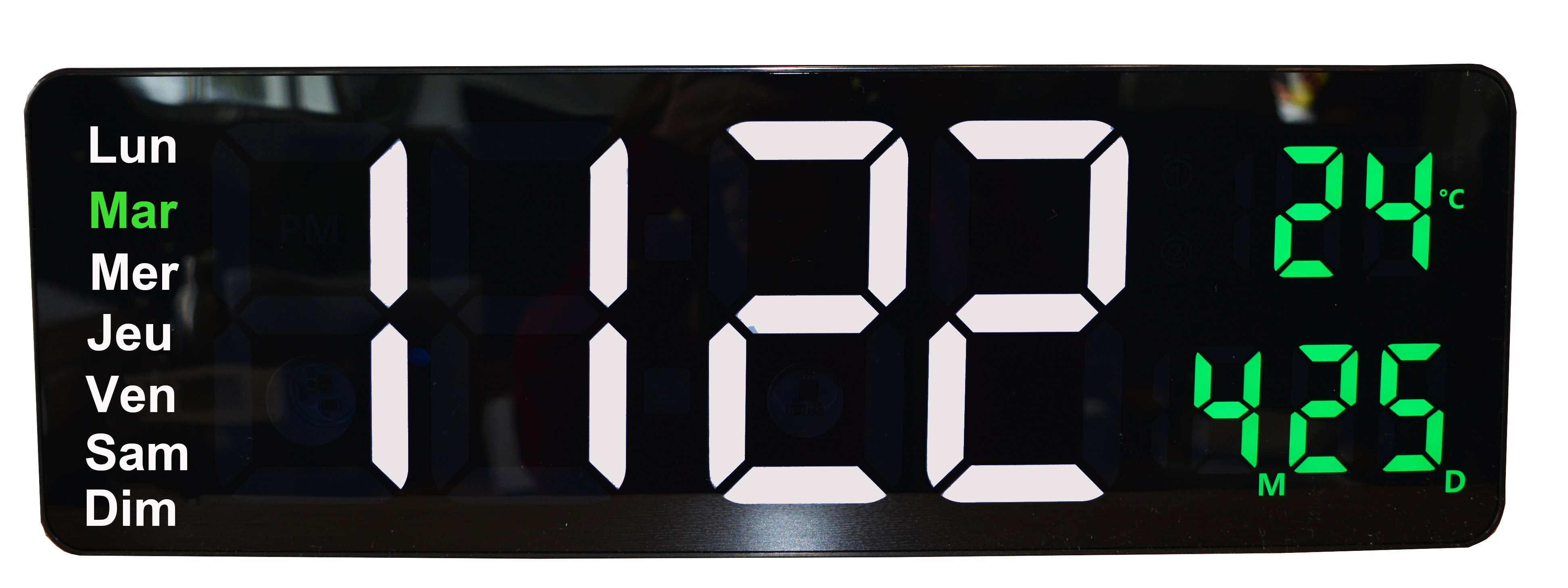 Orium Black Desktop, Wall Clock