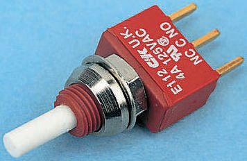 C & K Push Button Switch, Momentary, PCB, SPDT