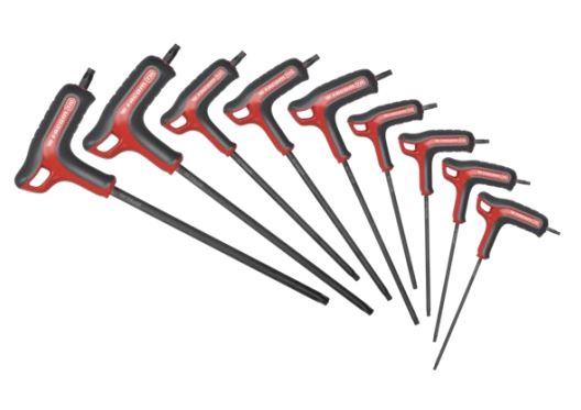 Facom 9-Piece Torx Key Set, L Shape, Short, Long Arm