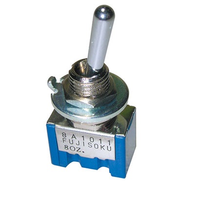 Nidec Components Toggle Switch, PCB Mount, On-Off-On, DPDT, Terminal Terminal