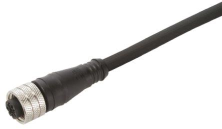 Brad Micro-Change Series, 10m Cable assembly with a 5 Pole M12 Connector Socket and an Unterminated End