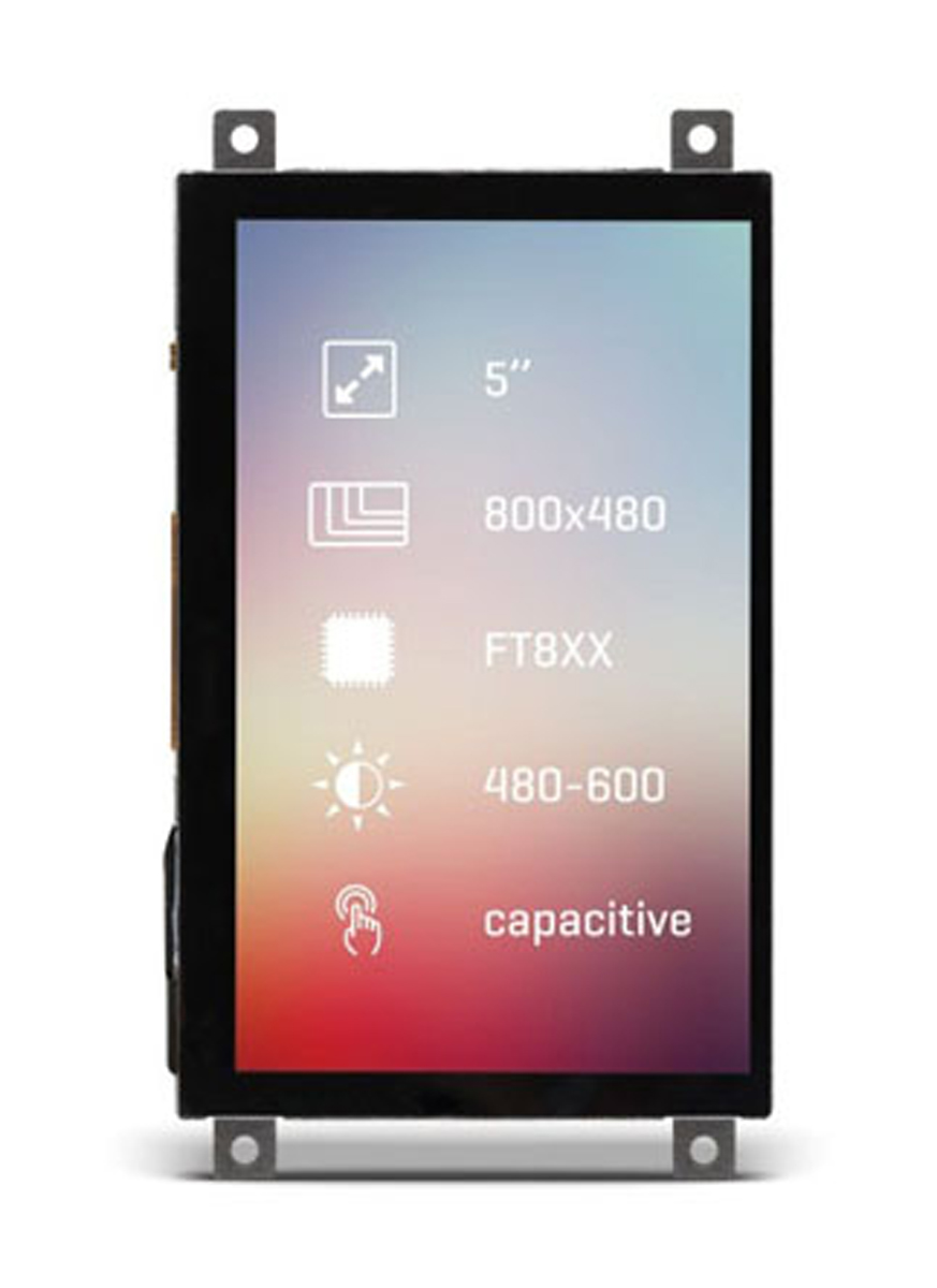 MikroElektronika MIKROE-2171 TFT LCD Colour Display / Touch Screen, 5in, 800 x 480pixels