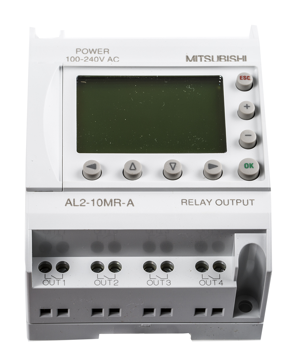 al2-10mr-a Mitsubishi Electric Alpha 2 Series Logic Module, 100 → 240 V ac Supply, Relay Output, 6-Input, Digital Input
