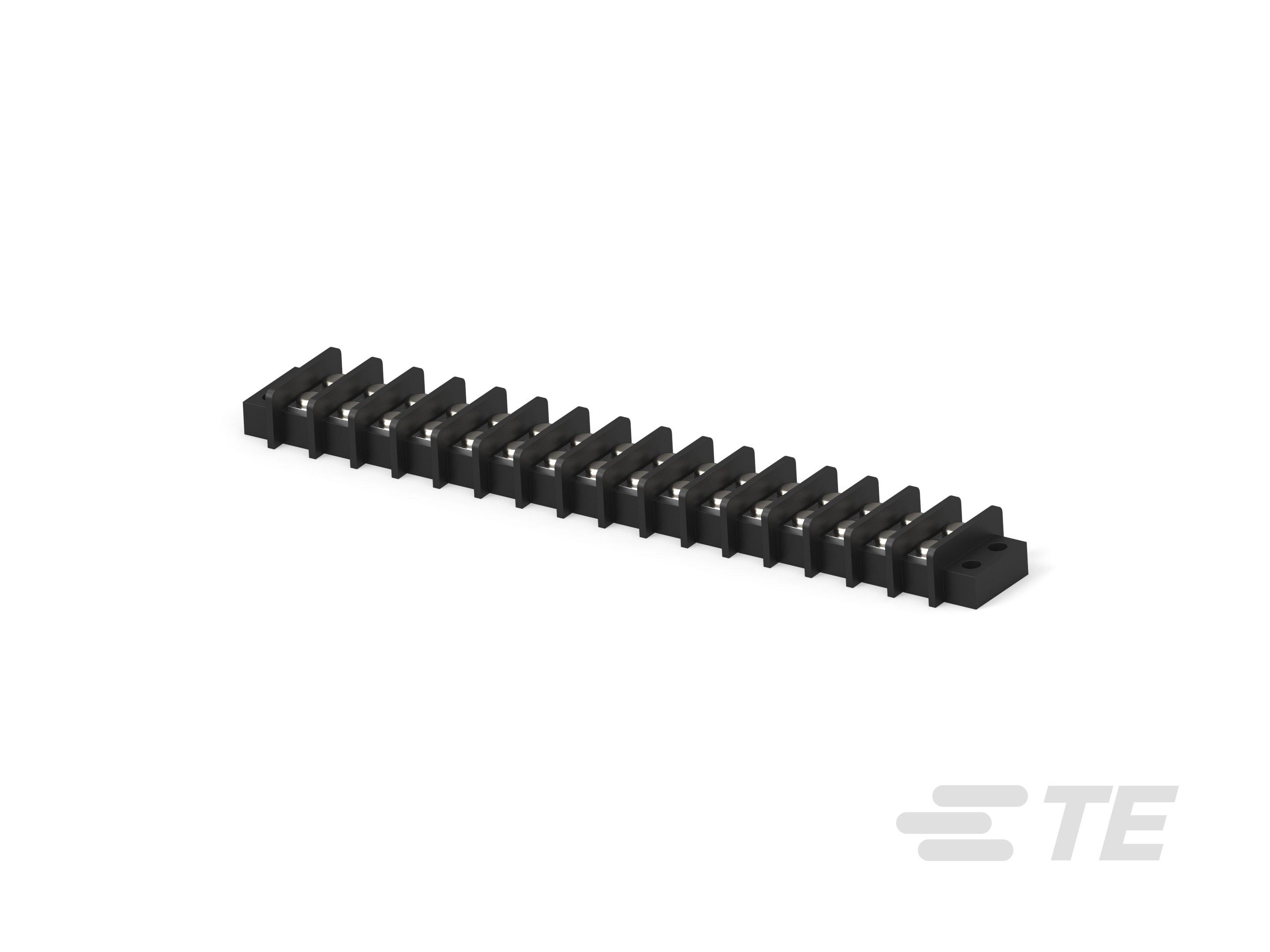 TE Connectivity Barrier Strip, 16 Contact, 11.1mm Pitch, 2 Row, 25A, 300 V