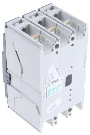 3P 100 A MCCB Molded Case Circuit Breaker, Breaking Capacity 36 kA, DIN Rail Mount Protecta XT1N