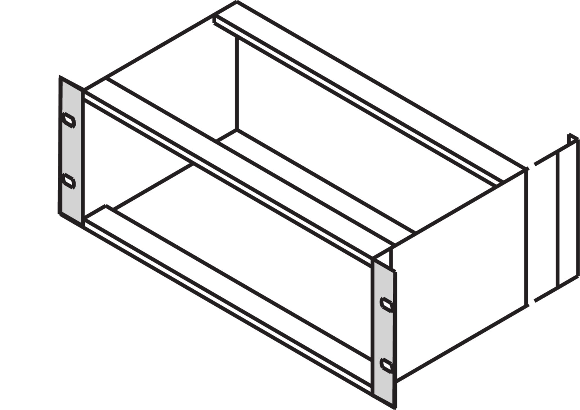 nVent SCHROFF Guide Rail Bracket for Use with Subracks, 6U
