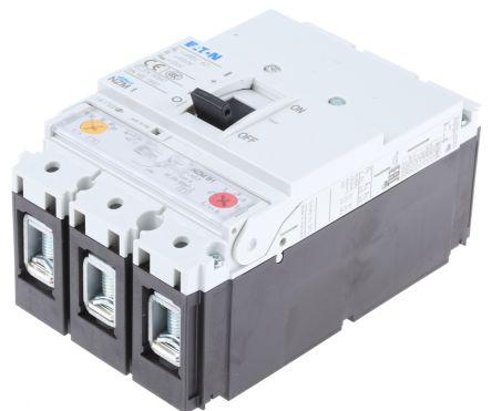 3 63 A MCCB Molded Case Circuit Breaker, Breaking Capacity 25 kA Fixed Mount xEnergy NZM1