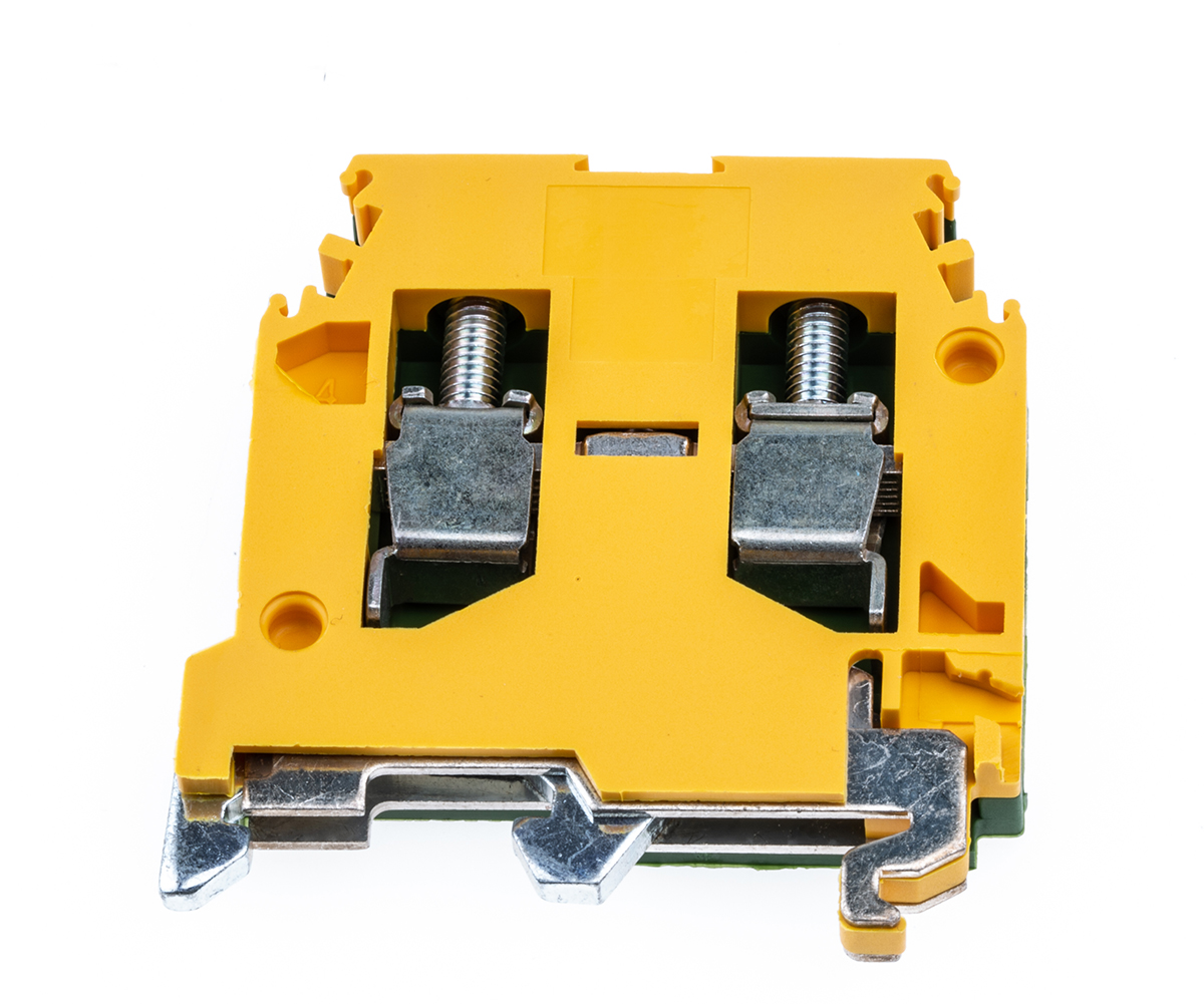 Entrelec 1SNA165114R1700, Earth Terminal Block, SNA Series , 6mm², 800 V ac, 55A, Screw Clamp Termination, Green/Yellow, Single Level