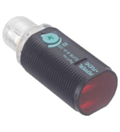 Pepperl + Fuchs Background Suppression Photoelectric Sensor, Barrel Sensor, 120 mm Detection Range