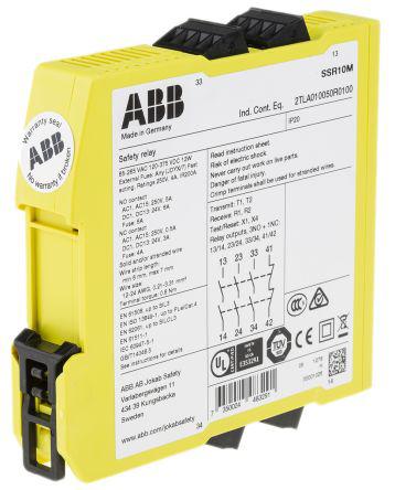 ABB Jokab 265 V ac, 375 V dc Safety Relay Dual Channel with 4 Safety Contacts and 3NO/NC Auxilary Contact
