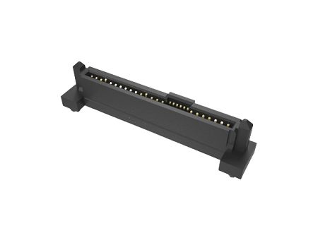 Amphenol Communications Solutions Vertical Receptacle Edge Connector, 68-Contacts, 0.8 mm, 1.27 mm Pitch, 2-Row