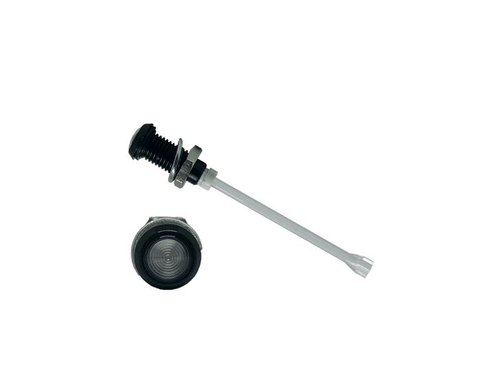RHD-1140-F9PZ67PR Bivar, Panel Mount Vertical LED Light Pipe, Clear Round Lens