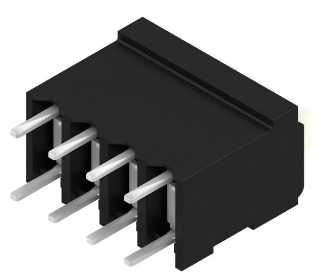Weidmuller LSF Series PCB Terminal Block, 4-Contact, 3.81mm Pitch, Surface Mount, 1-Row, Through Hole Termination
